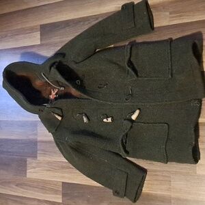 Vintage Green Duffle Coat